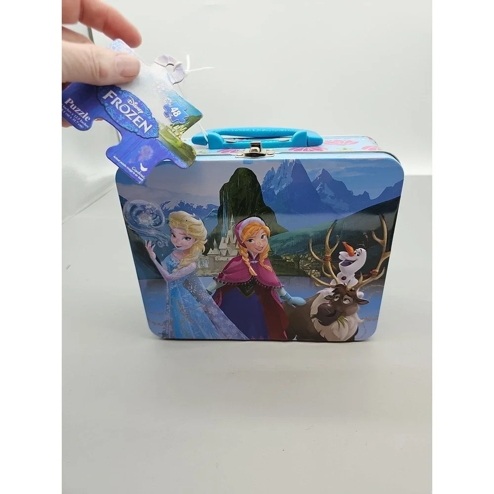 Disney Frozen 2 48 Piece Jigsaw Puzzle Metal Tin Lunch Box 15